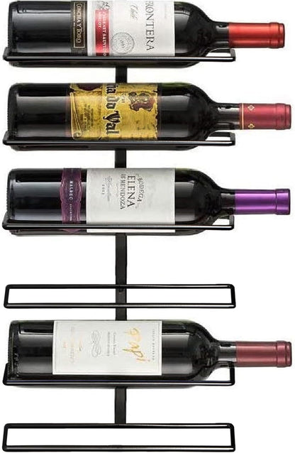 Sorbus Wall Mounted Wine Rack, Metal Bottle Rack (9 Bottle, 1 Pack)