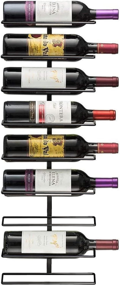 Sorbus Wall Mounted Wine Rack, Metal Bottle Rack (9 Bottle, 1 Pack)